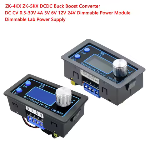 ZK-4KX ZK-5KX DCDC Buck Boost Converter DC CV 0.5-30V 4A 5V 6V 12V 24V Dimmable Power Module Dimmabl