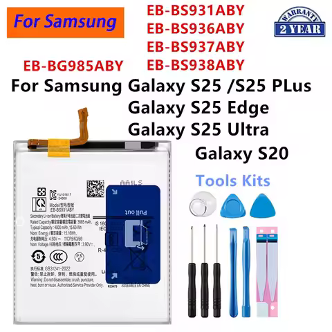 EB-BG985ABY EB-BS931ABY EB-BS936ABY EB-BS937ABY EB-BS938ABY Battery For Samsung Galaxy S25 Plus S25 