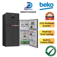 FREE SHIPPING Beko Refrigerator Inverter 372L Fridge 2 Door Peti Ais 2 Pintu Peti Sejuk 2 Pintu Murah 冰箱 RDNT371E50VK