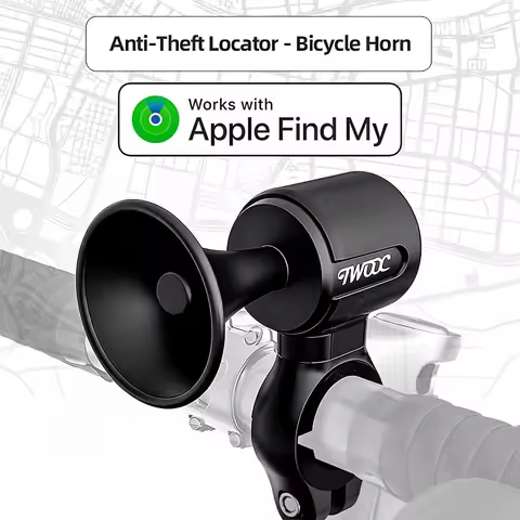 Bicycle Electronic GPS Anti-loss 120dB Horn Loud Warning Sound IPX6 Waterproof Suitable Road Mountai