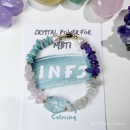 MBTI Personality Crystal Bracelet | Natural Energy Stones | Handmade MBTI Crystal Gift Free Shipping