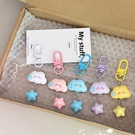 Balltest Cute Multicolored Cloud / Star / Cloud Keychain