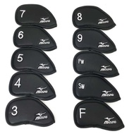 Mizuno Branded Golf Club Iron Headcover (3,4,5,6,7,8,9,Pw,Sw,F) Sports Golf Club Velcro Closed Head 