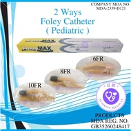 FoleyMax 2 ways Foley Catheter, Pediatric, 3-5ml, 1 pc/pkt (6FR/8FR/10FR)