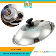 Wok Cover/ Wok Lid/Wok Cover Lid/Penutup Kuali 32cm/34cm/36cm/38cm/40cm/42cm