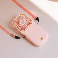 YOOGOO Kipas Angin Mini Portable Fan 3 kecepatan angin handheld folding outdoor lazy hanging neck fan 5000mah mobile powerbank USB rechargeble kipas angin kecil