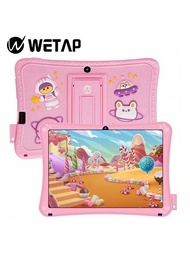 Wetap兒童平板電腦 Android 11 2+32gb幼兒平板電腦,1024x600 Ips觸摸螢幕平板電腦,附帶防護殼 (粉色)