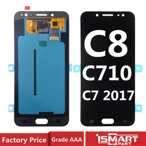 AMOLED C710 LCD For Samsung Galaxy C7 2017 C8 C7100 Display Touch Screen Digitizer Assembly Replacem