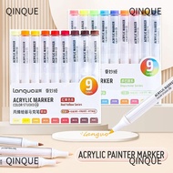 QINJUE Marker Pen, Art Stationery Stackable Color Acrylic Pen, Professional Learning Markers Hand Ac