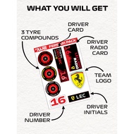 F1 DRIVER STICKER PACK 2025 SEASON EDITION A6 SIZE