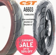 Tayar CST Acimut A6603 Street Tire Tubeless –Special Rubber Compound (60/80-17 70/90-17 80/90-17 90/