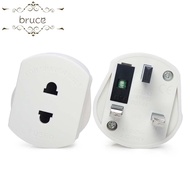 BRUCE1 EU to UK Socket Adapter Electrical Wall Socket Toothbrush EU 2 Pin To 3 Pin UK EU Plug Converter 2 Round Pin Socket Power Plug Adapter UK Adapter Plug Converter