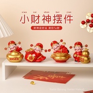 Hiasan Dewa Kekayaan Hadiah Rumah Tahun Baru Hiasan Kehidupan Kereta HL Fortune Gaya Cina Kekayaan M