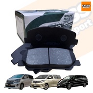 🚨 GINO 🚨 BRAKE PAD FRONT & REAR FOR TOYOTA ALPHARD ANH20/TOYOTA VELLFIRE ANH20/TOYOTA ESTIMA ACR50