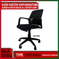 Kursi Kantor Karyawan Kerja atau Tamu Bekas 98% Seperti Baru