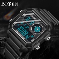 BIDEN Men Watch Digital Sports Original Military Silicone Strap Waterproof Boy Wrist Watch