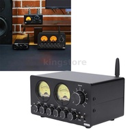 5 Band bluetooth 5.0 EQ Preamplifier Aluminium Alloy Case Vintage VU Meter 100Hz to 10KHz Frequency 