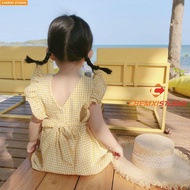 Chenxi Children's Clothing Girl Dress Western Style Princess Summer Thin Children Checked Halter 437