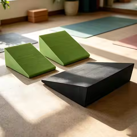 2Pcs Yoga Wedge Blocks EVA Foam Yoga Wedge Stretch Yoga equipment Stretching board squat board incli