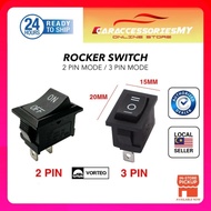 VORTEQ car rocker switch 3 gang on off 2 way 12v suis kereta mini button