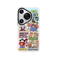 MASFEIL | เคสตั้งได้มีแม่เหล็กป้องกันการตกสำหรับ Huawei Pura70 P60pro P50 P40 P70por+