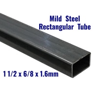 Mild Steel Rectangular Tube ( Besi Hollow )1 1/2" x 6/8"  x 1.6mm  Thickness