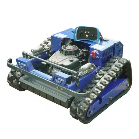 Remote Control Lawn Mower Rc Crawler 7.5HP Slope Mowing Machine Tracked Radio Controlled Grass Cutte