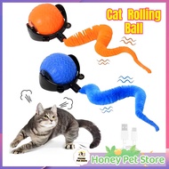 Cat Faux Tail Rolling Ball Rechargeable Electric Toy Cat Toys Ball Roller Mainan Bola Berguling 滚球