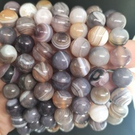 Bracelet Botswana Agate 10mm Natural Cristal