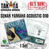 Yamaha Acoustic 010 Guitar Strings Original bonus Pick Strings Yamaha Acoustic 010