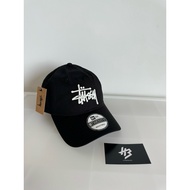 STÜSSY NEW ERA 9TWENTY BASIC STRAPBACK BLACK