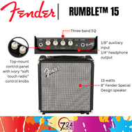Fender Amp Fender Rumble 15 15-watt Bass Combo Guitar Amp F03-237-0104-900 Fender Amplifier Fender Guitar Amplifier Fender Bass Amp Fender Bass Amplifier Fender Bass Guitar Amp Fender Electric Guitar Bass Amp 724ROCKS
