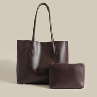 High-End Mumu M303 Quality Leather 2in1 Women Tote Bag College Students Shoulder Bags For Woman