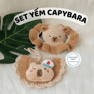 Beanie hats for dogs and cats, Capybara hats, Capybara bibs, Dog hats, Cute cat hats Dog and cat acc