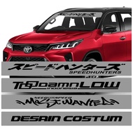 HSR HSR HSR | Front Car Window Stickers (Custom and Request Available) Name Stickers SpeedhunterKANJ