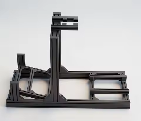 Aluminum PC Gaming Cockpit Rig For Car And Truck Racing Simulators G25 G27 G29 G920 Simracing Seat W