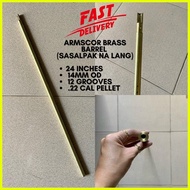 【hot sale】 ARMSCOR AIRGUN BRASS BARREL (SASALPAK NA LANG) 24 INCHES, 14MM OD, 12 GROOVES, .22 CAL P