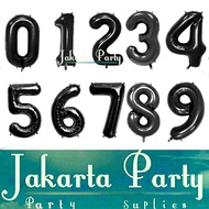 Black Number Balloons 40 cm Number foil Balloon/s Number Balloon/s