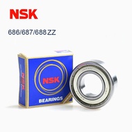 5pcs JAPAN NSK bearing deep grove ball bearing NSK 686 687 688ZZ Miniature Bearing