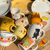 Pooh Bear Ceramic Cup / Bowl / Plate – Cute Cartoon Pattern Cute Bowl