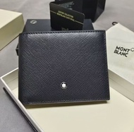 Montblanc  萬寶龍 Solid Six 卡槽皮夾 男士黑色