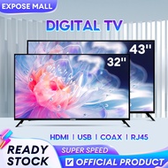 EXPOSE 32 inch Digital Television 32"/43" TV Murah 4K UHD With HDMI/USB 5-Year Warranty