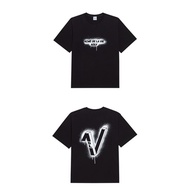 [acme de la vie] ★ With the HiddenTag★ ADLV SPRAY V LOGO SHORT SLEEVE T-SHIRT BLACK