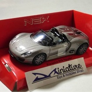 Welly brand Diecast miniature toy car scale 34 Porsche 918 Spyder