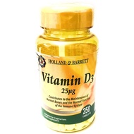Holland &amp; Barrett 25µG Vitamin D3 250 Tablets, 250 count