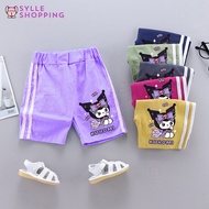 Sylle - Girls' Shorts, Cute Kuromi Sports Beach Casual Pants DTF 974