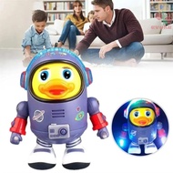 AVUKA Dancing Astronaut Duck Toy, Early Education Sound And Light Electric Dance Space Duck, Swingin