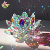 Sparkling Crystal Lotus Tone Reflection Home Decoration Lotus Feng Shui Desktop Decoration