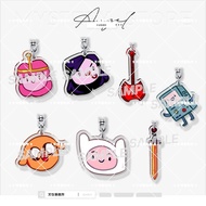 Adventure Time Acrylic Lanyard 5cm Princess Bubblegum Fandom Keychain Collectible Cartoon Anime Pend