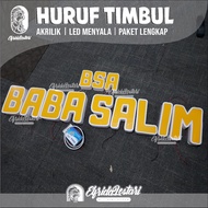 Indoor/outdoor Led Weather Resistant Acrylic Embossed Letters/Led Embossed Letters